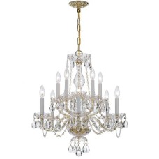 Crystorama Traditional Crystal Chandelier 5080-PB-CL-I