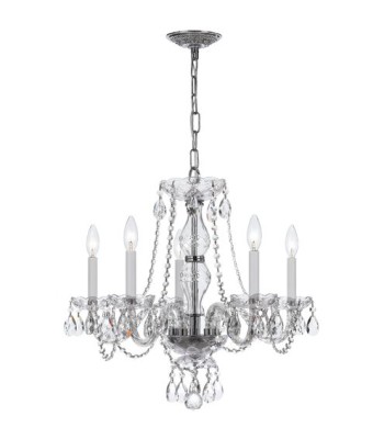 Crystorama Traditional Crystal Chandelier 5085-CH-CL-I