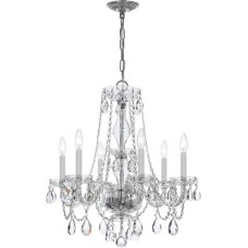 Crystorama Traditional Crystal Chandelier 5086-CH-CL-MWP