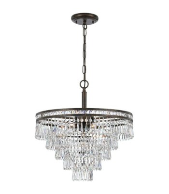 Crystorama Mercer Chandelier 5264-EB-CL-MWP