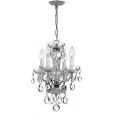Crystorama Traditional Crystal Mini Chandelier 5534-CH-CL-MWP
