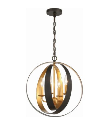 Crystorama Luna Mini Chandelier 584-EB-GA