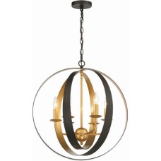 Crystorama Luna Chandelier 585-EB-GA