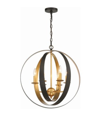 Crystorama Luna Chandelier 585-EB-GA