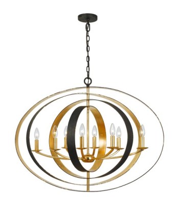 Crystorama Luna Chandelier 588-EB-GA