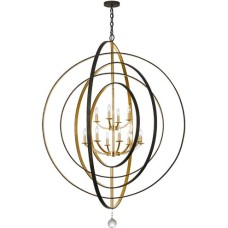 Crystorama Luna Chandelier 590-EB-GA