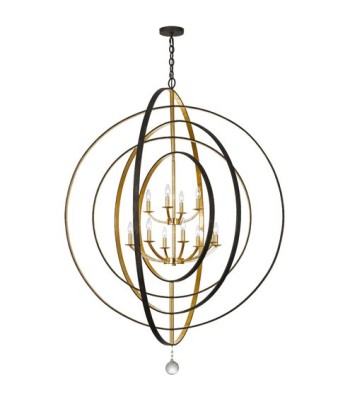 Crystorama Luna Chandelier 590-EB-GA