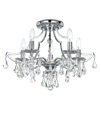 Crystorama Cedar Semi Flush 5930-CH-CL-MWP