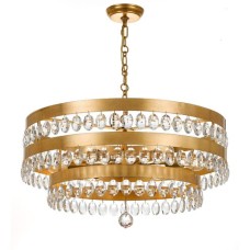 Crystorama Perla Chandelier 6108-GA