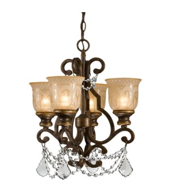 Crystorama Norwalk Mini Chandelier 7504-BU-CL-SAQ