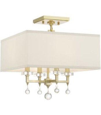 Crystorama Paxton Semi Flush 8105-AG_CEILING