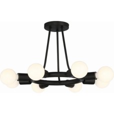 Crystorama Dakota Semi Flush 9043-BK