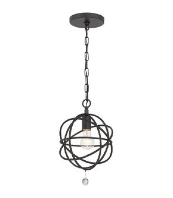 Crystorama Solaris Mini Pendant 9220-BK