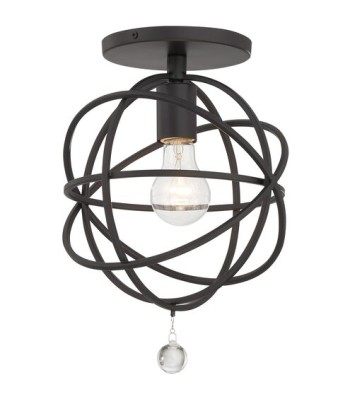 Crystorama Solaris Semi Flush 9220-BK_CEILING