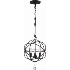 Crystorama Solaris Mini Chandelier 9225-BK