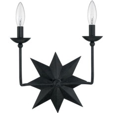Crystorama Astro Sconce 9232-BK
