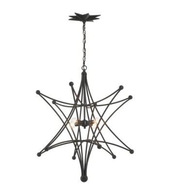 Crystorama Astro Chandelier 9236-BK