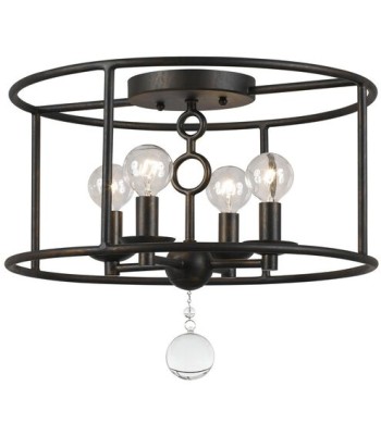 Crystorama Cameron Semi Flush 9267-EB