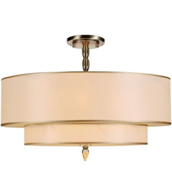 Crystorama Luxo Semi Flush 9507-AB_CEILING