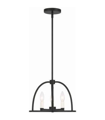 Crystorama Abbott Mini Chandelier ABB-3003-BK