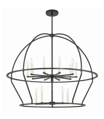 Crystorama Abbott Chandelier ABB-3029-BK