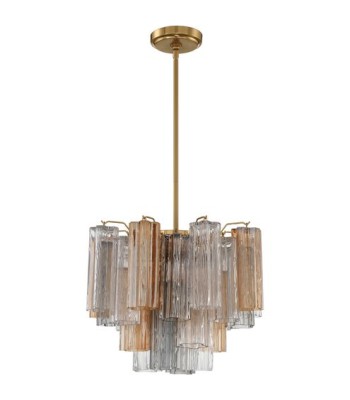 Crystorama Addis Chandelier ADD-300-AG-AU