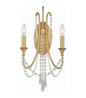 Crystorama Arcadia Sconce ARC-1902-GA-CL-MWP