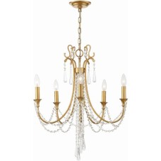 Crystorama Arcadia Chandelier ARC-1905-GA-CL-MWP
