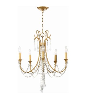 Crystorama Arcadia Chandelier ARC-1905-GA-CL-MWP