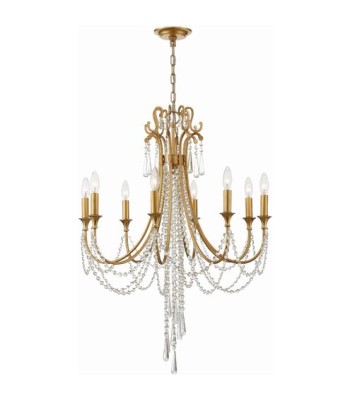 Crystorama Arcadia Chandelier ARC-1908-GA-CL-MWP