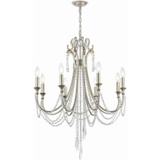 Crystorama Arcadia Chandelier ARC-1908-SA-CL-MWP