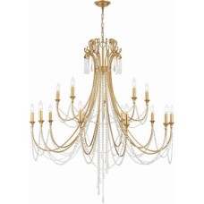 Crystorama Arcadia Chandelier ARC-1919-GA-CL-MWP