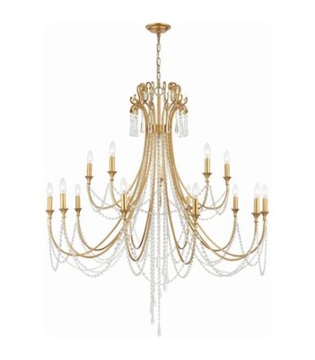 Crystorama Arcadia Chandelier ARC-1919-GA-CL-MWP