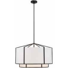 Crystorama Carlyn Chandelier CAR-9209-BK