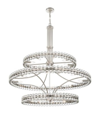 Crystorama Clover Chandelier CLO-8000-BN