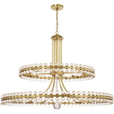 Crystorama Clover Chandelier CLO-8890-AG
