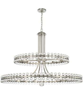 Crystorama Clover Chandelier CLO-8890-BN