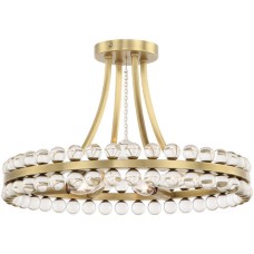 Crystorama Clover Semi Flush CLO-8894-AG