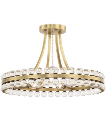 Crystorama Clover Semi Flush CLO-8894-AG