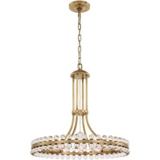Crystorama Clover Chandelier CLO-8898-AG