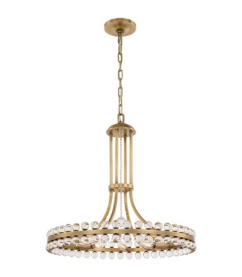 Crystorama Clover Chandelier CLO-8898-AG