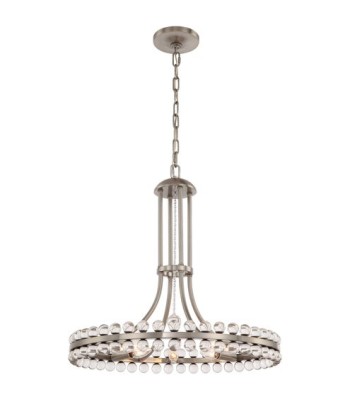 Crystorama Clover Chandelier CLO-8898-BN