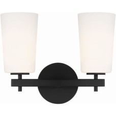 Crystorama Colton Bathroom Vanity Light COL-102-BK