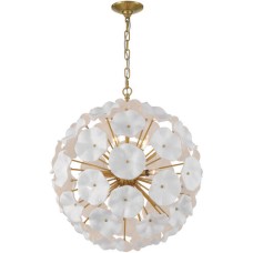 Crystorama Esme Chandelier ESM-4006-AG-WH