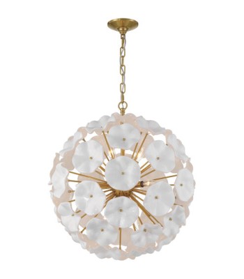 Crystorama Esme Chandelier ESM-4006-AG-WH