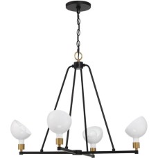 Crystorama Gigi Chandelier GIG-814-BK-AG