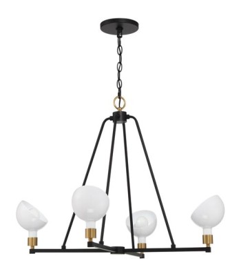 Crystorama Gigi Chandelier GIG-814-BK-AG