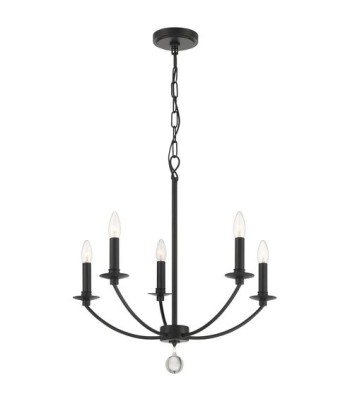 Crystorama Mila Chandelier MIL-8005-BK