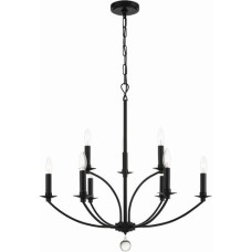 Crystorama Mila Chandelier MIL-8009-BK