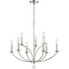 Crystorama Mila Chandelier MIL-8009-PN
